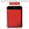 Swe-Tech 3C 2 port Power bank 10000 mAh USB Battery Backup, includes Micro USB cable, Red. FWT30W1-610RD